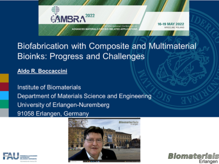 Zum Artikel "Prof. Boccaccini: Plenarredner auf der 1st International Conference on Advanced Materials for Bio-Related Applications (AMBRA 2022)"