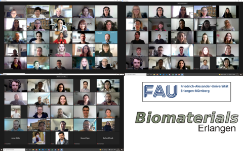 Zum Artikel "Erste (online) Gruppenbesprechung des Lehrstuhls für Biomaterialien im Sommersemester 2022"