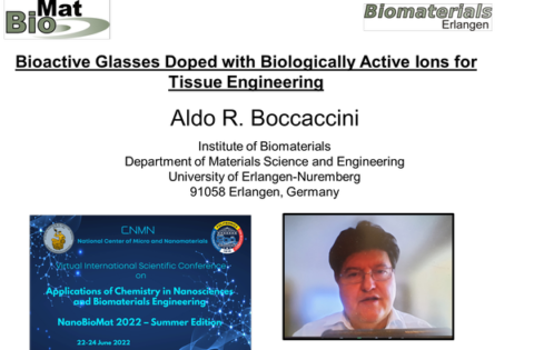 Zum Artikel "Prof. Boccaccini hält Plenarvortrag auf der Konferenz NanoBioMat 2022"