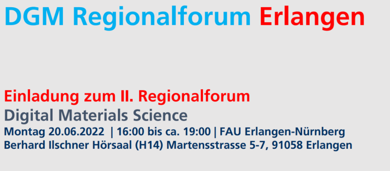 Zweites Treffen des DGM Regionalforums Erlangen