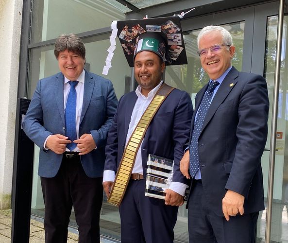 Prof. Boccaccini, Quaisar Nawaz und Prof. Salinas