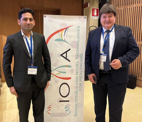 Dr.Maqbool und Prof. Boccaccini bei der BioMaH