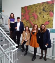 Gruppenbild von Prof. Boccaccini, Frau Zoya Hadzhieva, Prof. Eleana Kontosaki und Dr. Georgia Pouroutzidou