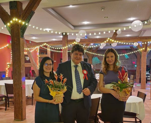 Prof. Boccaccini und das Organisationsteam des Symposiums: Frau Zoya Hadzhieva und Frau Marcela Arango-Ospina