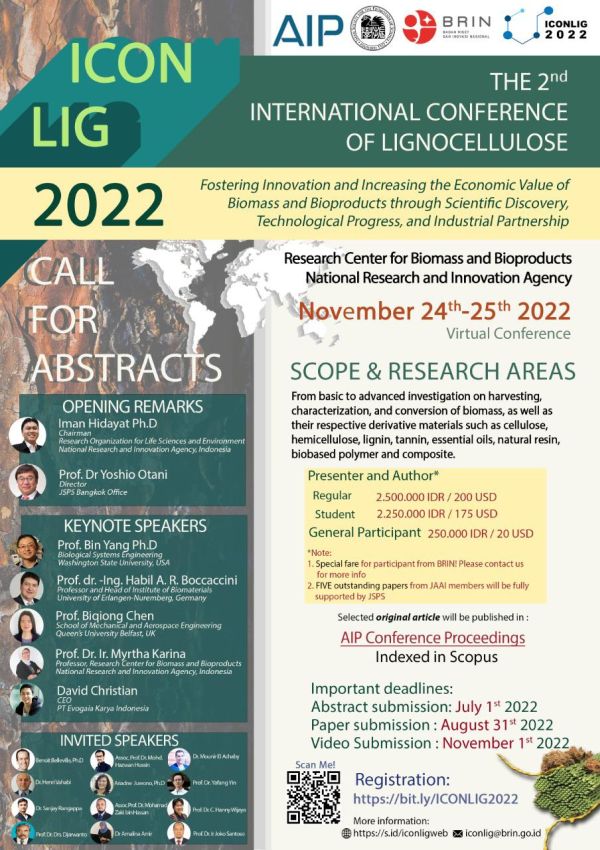 Flyer der ICON-LIG Konferenz 2022 in Indonesien