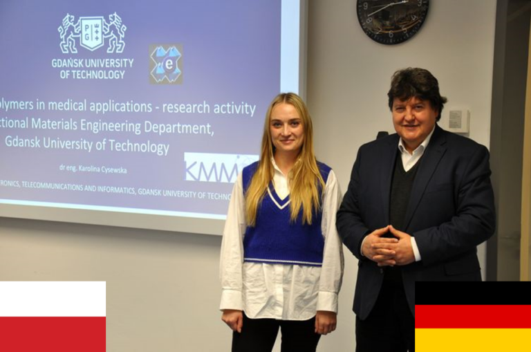 Dr. Karolina Cysewska (Technische Universität Gdansk) hält eingeladenes Seminar am Lehrstuhl für Biomaterialien