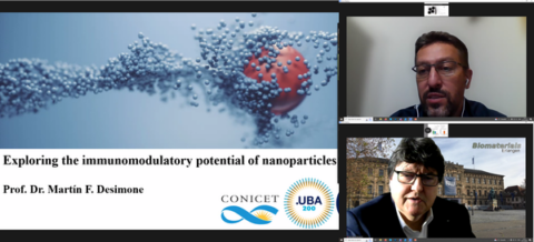 Zum Artikel "Prof. Martin F. Desimone, Universität Buenos Aires, hält eingeladenen Vortrag (online) am Lehrstuhl für Biomaterialien"