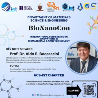 Zum Artikel "Prof. Boccaccini hielt Hauptvortrag auf der „International Conference on Innovations in Biomaterials and Nanotechnology (BioNanoCon)“"
