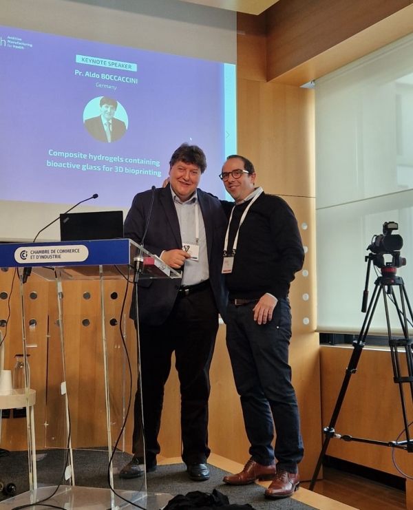 Foto von Prof. Boccaccini und Dr. Luciano Vidal