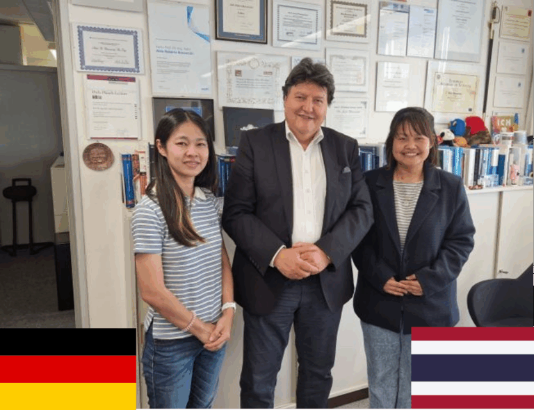 Frau Usanee Pantulap und Frau Surirat Yotthuan, Department of Science Service, Thailand, besuchen den Lehrstuhl für Biomaterialien