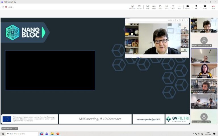 Fortschrittsbesprechung (M36) des EU-Projekts (Horizon Europe) Nanobloc(R) am 9. und 10. Dezember 2025 in Vagos, Aveiro, Portugal