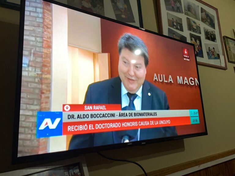 Prof. Aldo R. Boccaccini im Interview mit argentinischen Medien